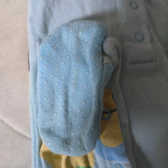 Disney Baby Sleeper 9–12M – Mickey & Pluto, Blue Footie Pajamas - Picture 5 of 5
